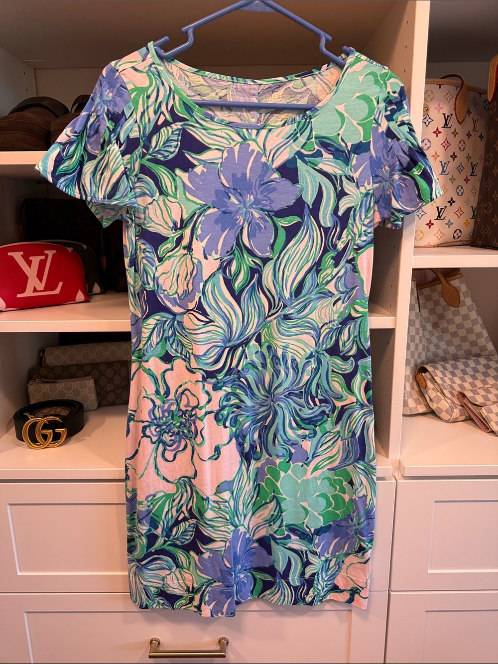 Lilly Pulitzer Marah Dress Party Thyme Like New Beautiful! EUC